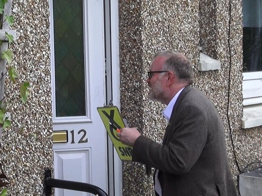 speaking to voters
